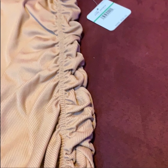 NWT Free People Bodysuit Ruched Snap Button - Picture 6 of 7